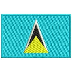 SAINT LUCIA FLAG Embroidered Patch