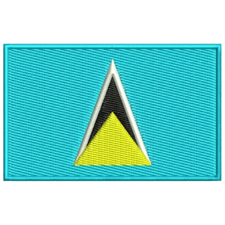 SAINT LUCIA FLAG Embroidered Patch