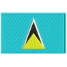 SAINT LUCIA FLAG Embroidered Patch