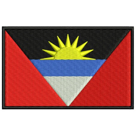 ANTIGUA AND BARBUDA FLAG Embroidered Patch