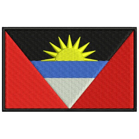 Parche Bordado Bandera ANTIGUA Y BARBUDA