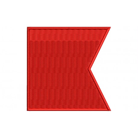 Parche Bordado Bandera "B" ICS Bravo