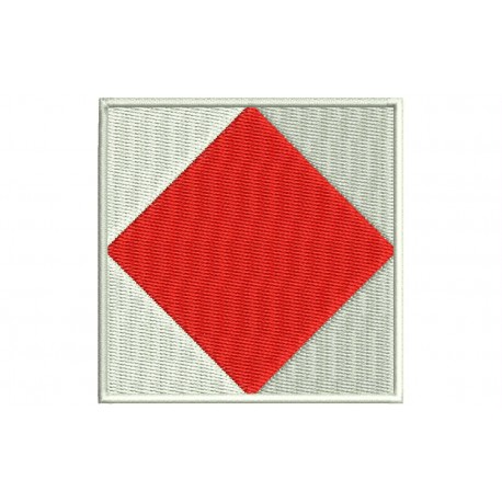 Parche Bordado Bandera "F" ICS Foxtrot