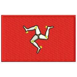 ISLE of MAN FLAG Embroidered Patch