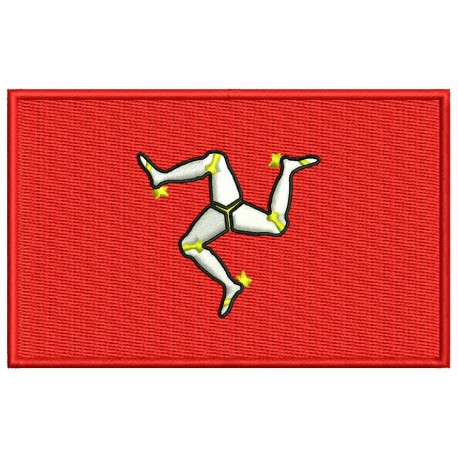 ISLE of MAN FLAG Embroidered Patch