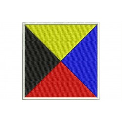 Parche Bordado Bandera "Z" ICS Zulu