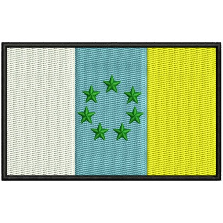 CANARY ISLANDS (NATIONALIST) FLAG Embroidered Patch