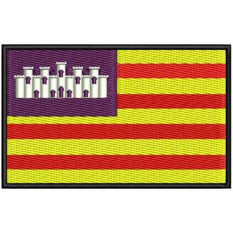BALEARIC ISLANDS FLAG Embroidered Patch