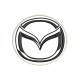 Parche Bordado MAZDA (Bordado NEGRO / Fondo BLANCO)