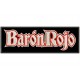 Parche Bordado BARON ROJO (Bordado BLANCO / Fondo NEGRO)