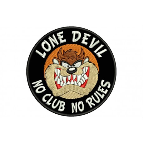 LONE DEVIL (No Clubs No Rules) Embroidered Patch