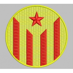 Parche Bordado ESTELADA ROJA (Circular)