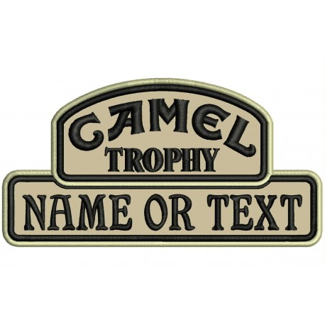 Parche Bordado CAMEL TROPHY (Fondo ARENA)
