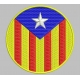 CATALONIA BLUE ESTELADA Embroidered Patch