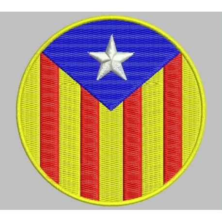 CATALONIA BLUE ESTELADA Embroidered Patch