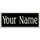Custom Rectangular Embroidered Patch with NAME