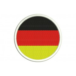 GERMANY FLAG (Circle) Embroidered Patch