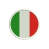 ITALY FLAG (Circle) Embroidered Patch