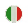 ITALY FLAG (Circle) Embroidered Patch