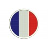 FRANCE FLAG (Circle) Embroidered Patch