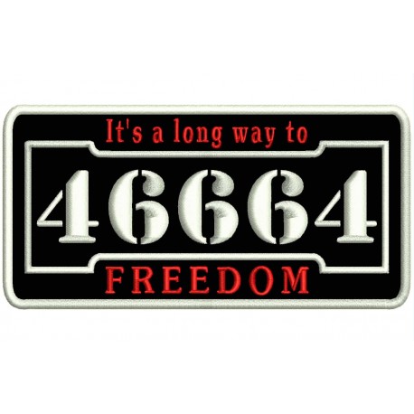 46664 (Nelson Mandela) Embroidered Patch