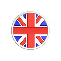 UNITED KINGDOM FLAG (Circle) Embroidered Patch
