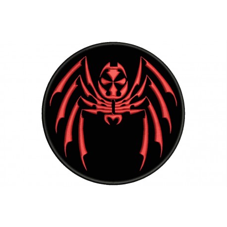 TRIBAL SPIDER (Circle) Embroidered Patch