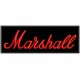 Parche Bordado MARSHALL (Bordado ROJO / Fondo NEGRO)