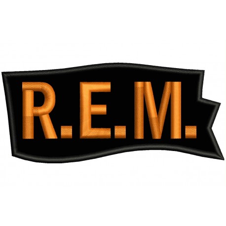 REM Embroidered Patch