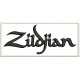 Parche Bordado ZILDJIAN (Bordado NEGRO / Fondo BLANCO)