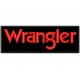 Parche Bordado WRANGLER (Bordado ROJO / Fondo NEGRO)