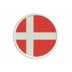 DENMARK FLAG (Circle) Embroidered Patch