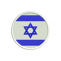 Parche Bordado Bandera ISRAEL (Circular)
