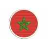 Parche Bordado Bandera MARRUECOS (Circular)
