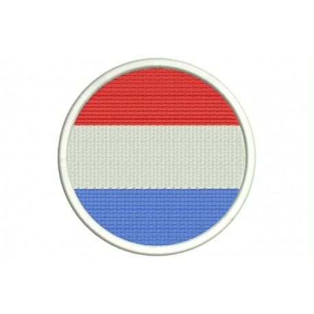 NETHERLANDS FLAG (Circle) Embroidered Patch