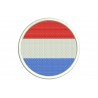 NETHERLANDS FLAG (Circle) Embroidered Patch