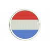 Parche Bordado Bandera PAISES BAJOS (Circular)