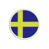 SWEDEN FLAG (Circle) Embroidered Patch