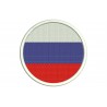 Parche Bordado Bandera RUSIA (FEDERACION) (Circular)