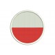 Parche Bordado Bandera POLONIA (Circular)
