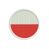 POLAND FLAG (Circle) Embroidered Patch