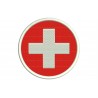 SWITZERLAND FLAG (Circle) Embroidered Patch