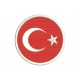 TURKEY FLAG (Circle) Embroidered Patch