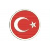 TURKEY FLAG (Circle) Embroidered Patch