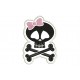 SKULL GIRL Embroidered Patch