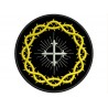 CROWN of THORNS and CROSS Embroidered Patch