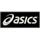 Parche Bordado ASICS (Bordado BLANCO / Fondo NEGRO)
