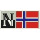 Parche Bordado NAPAPIJRI con BANDERA NORUEGA