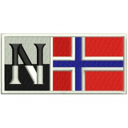Parche Bordado NAPAPIJRI con BANDERA NORUEGA