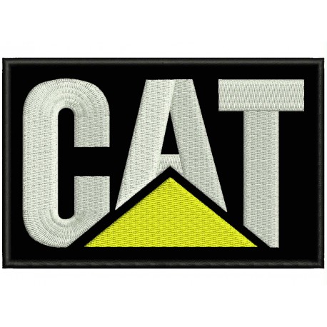 Parche Bordado CAT (Fondo NEGRO)